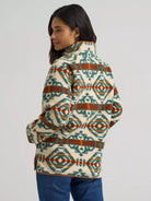 Wrangler High Plains Sherpa Pullover, back view on model