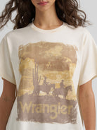 Wrangler graphic tee with brown tonal print
