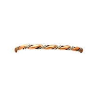 Silver Strike Men's Twisted Rope Silver & Copper Bracelet