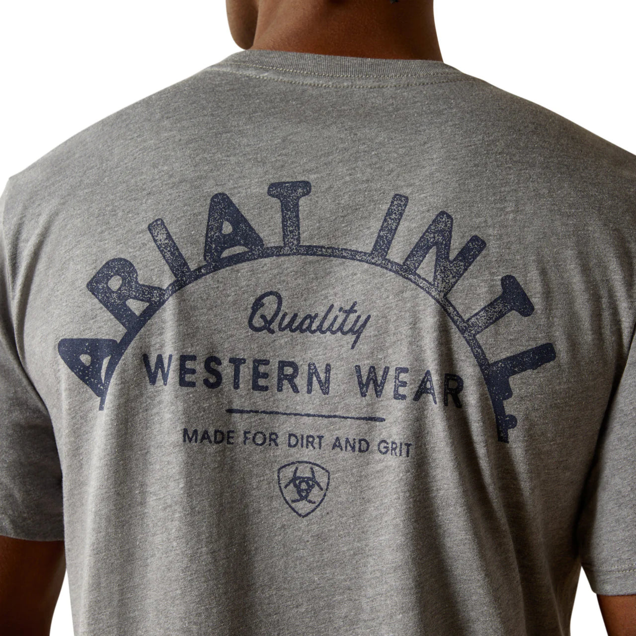 Ariat Men's Iron Ranch Arch Grey Tee