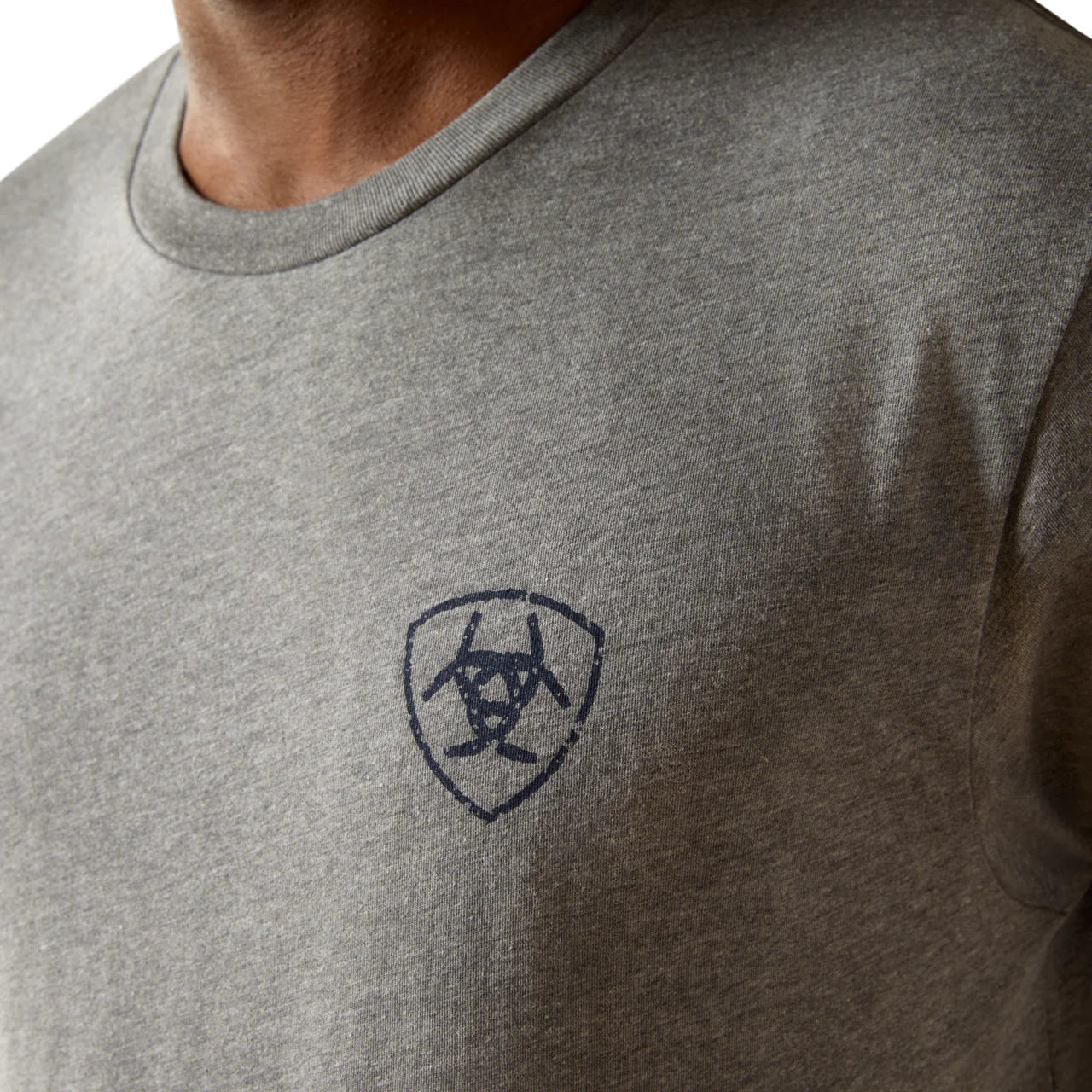 Ariat Men's Iron Ranch Arch Grey Tee