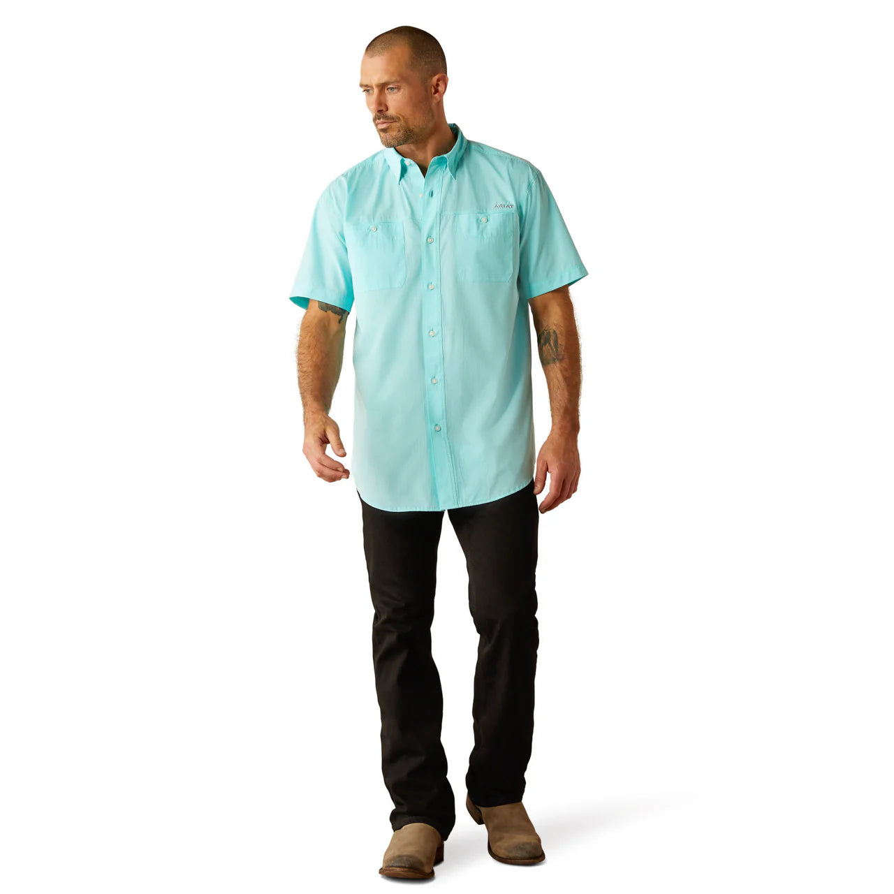 Ariat Men's 360 Airflow Blue Radiance Classic Fit Shirt