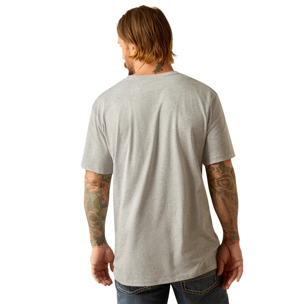 Ariat Men's Heather Grey Long Live Freedom T-Shirt