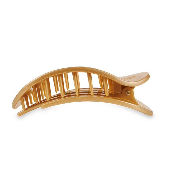 Round Flat Hair Clip Large- Champagne Toast