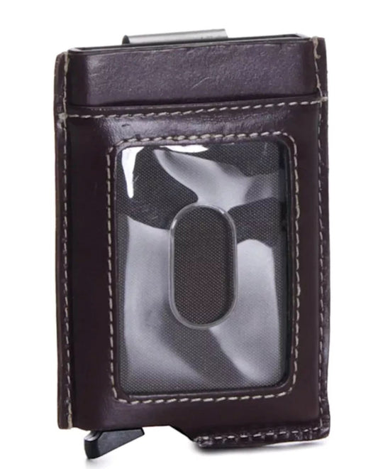 3D Men's Tooled Brown Design Smart Wallet