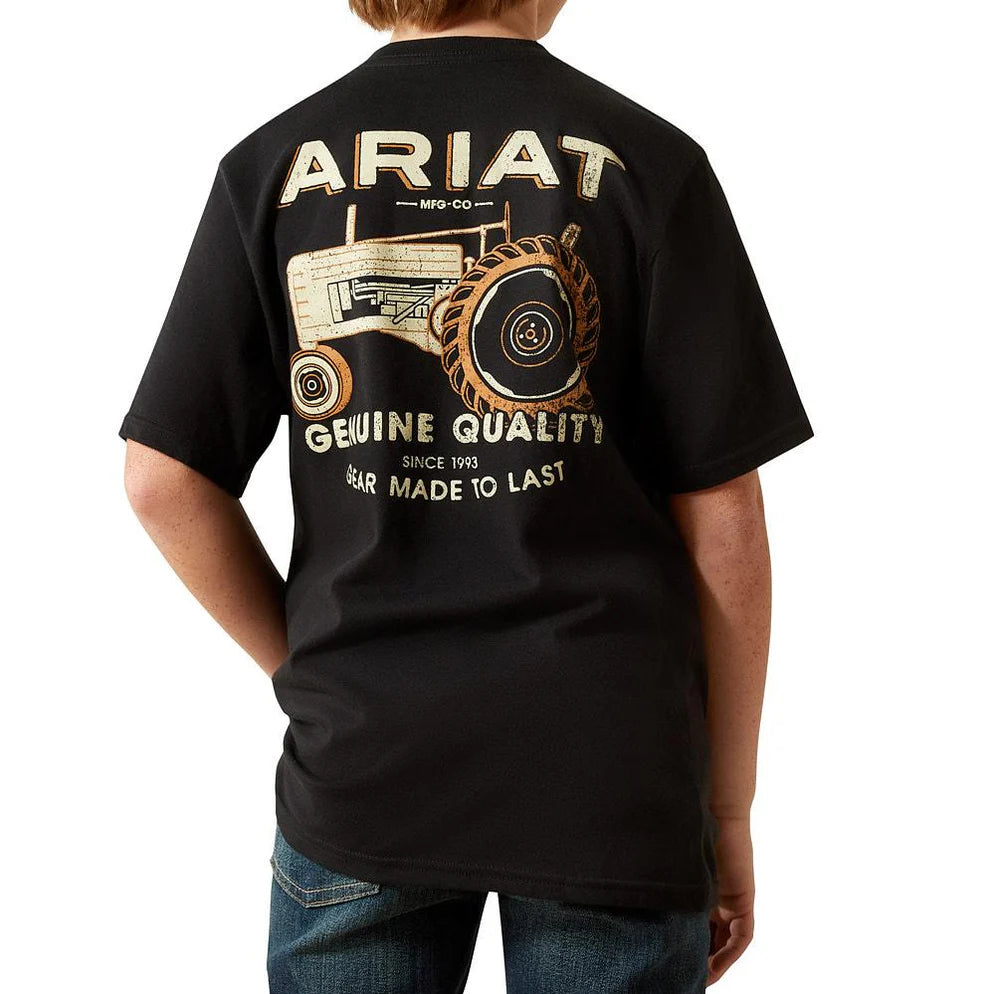 Ariat Boy's Black Gramps Tractor Tee