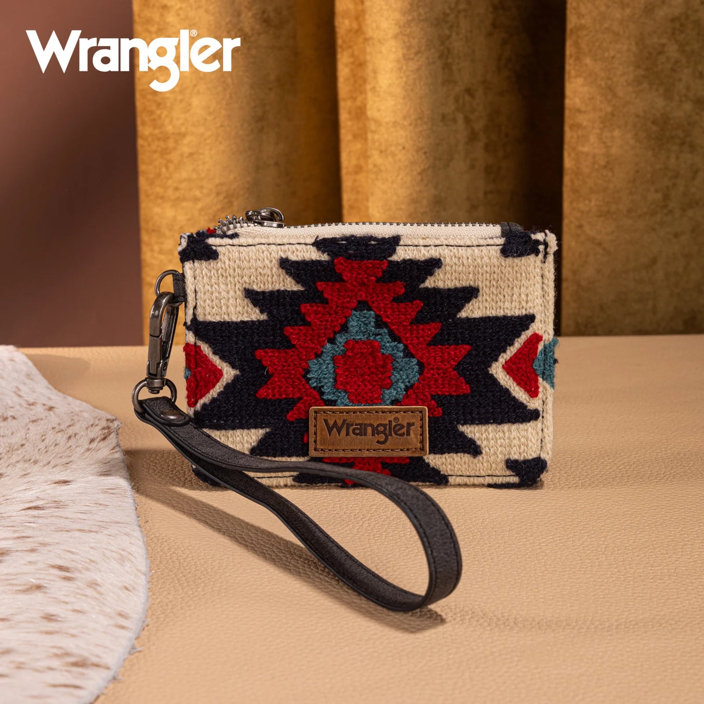 Wrangler Aztec Print Card Wallet - 2 Colors