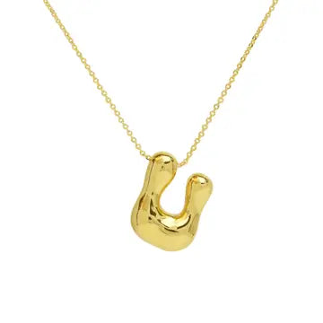 Initial Waterdrop Necklace - Gold or Silver