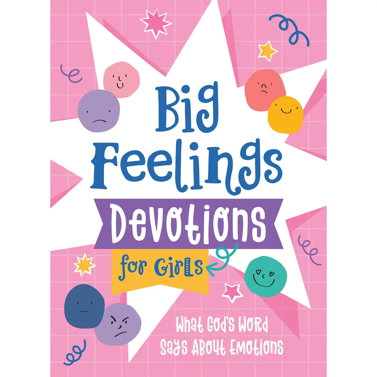 Big Feelings Devotions for Girls, pink front cover