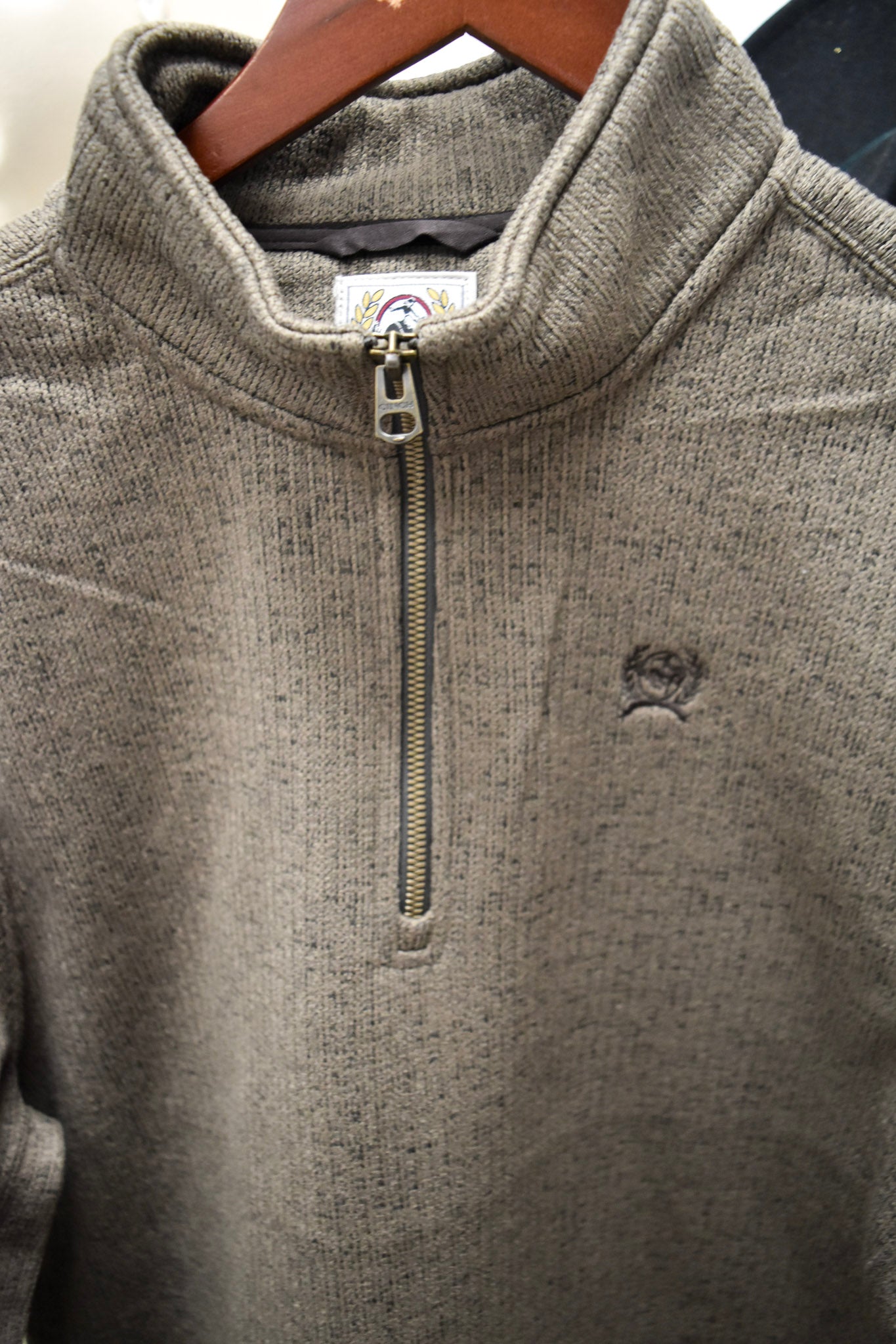 Cinch Men's Brown 1/4 Zip Pullover