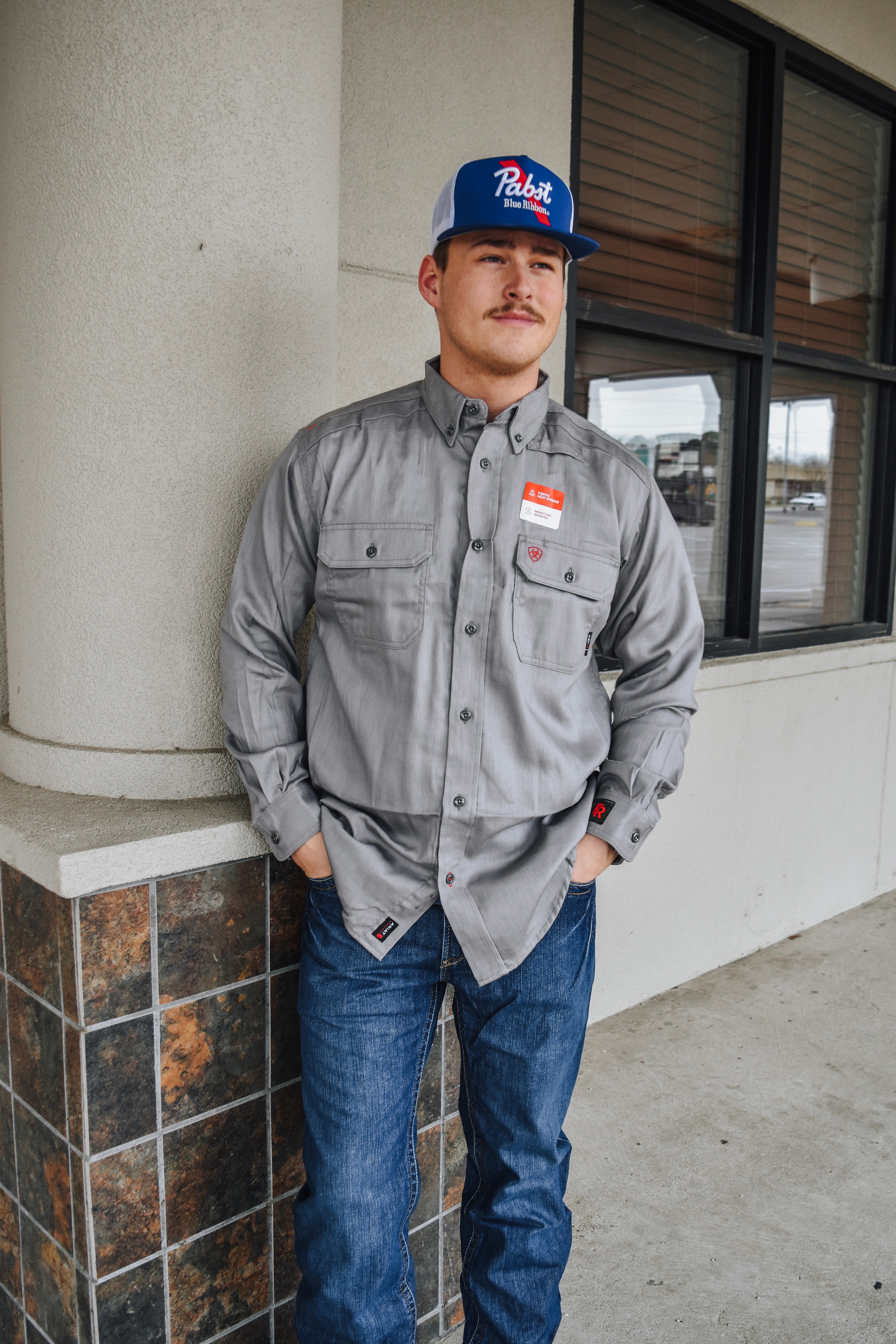 Grey best sale ariat shirt