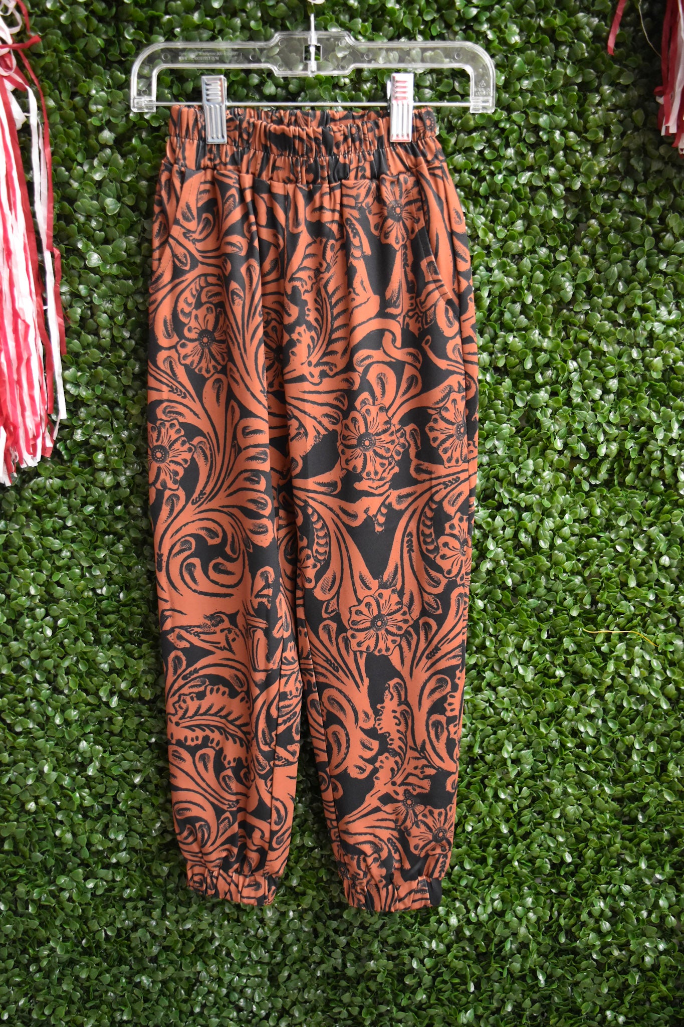 Girl's Country Road Rust Leather Joggers