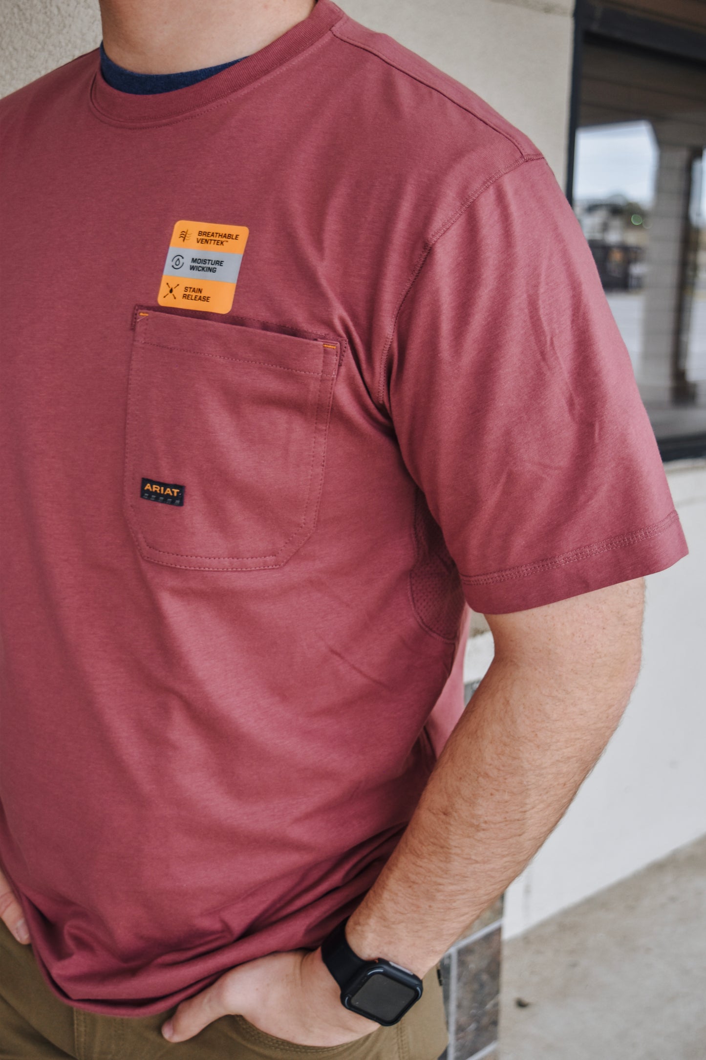 Roan Rogue Rebar Workman Reflective Flag Shirt Ariat