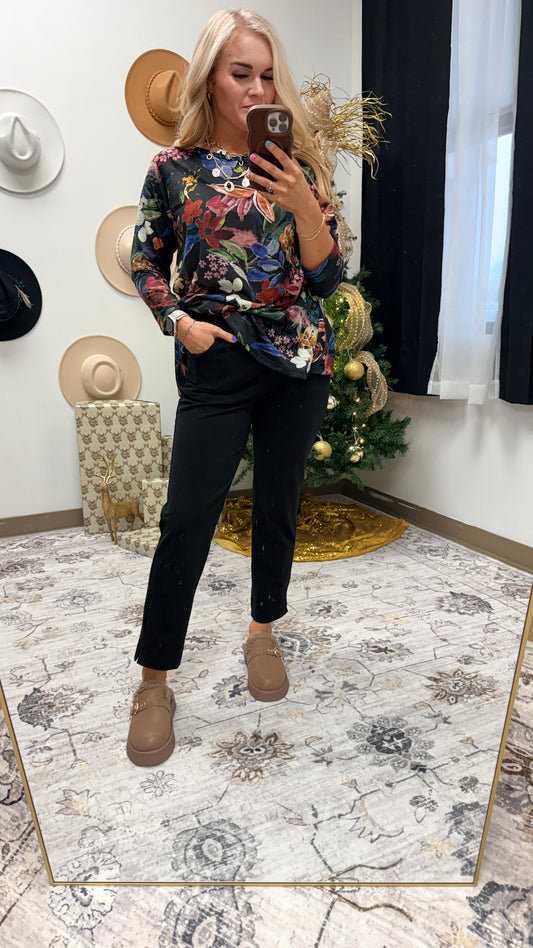 Jess & Jane Cotton Spandex Slim Pant - 2 Colors