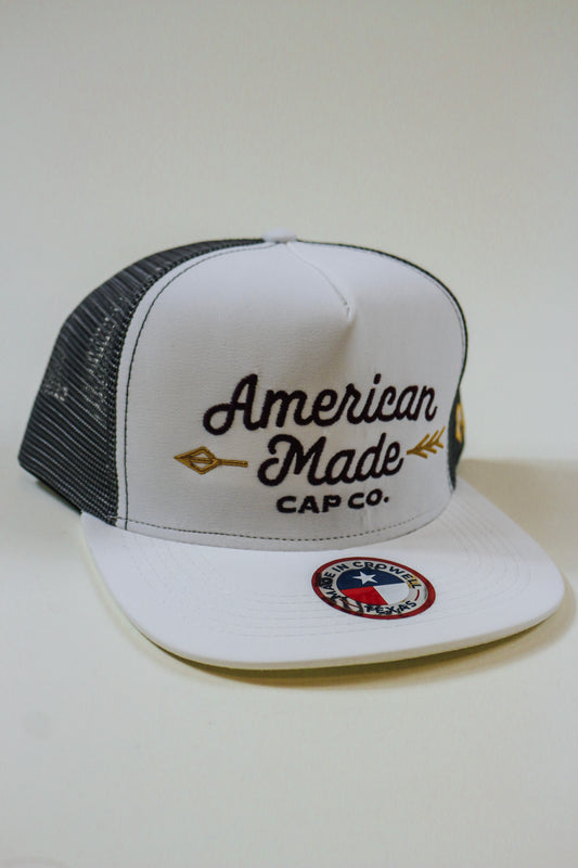 American Made White & Black Hooey Hat
