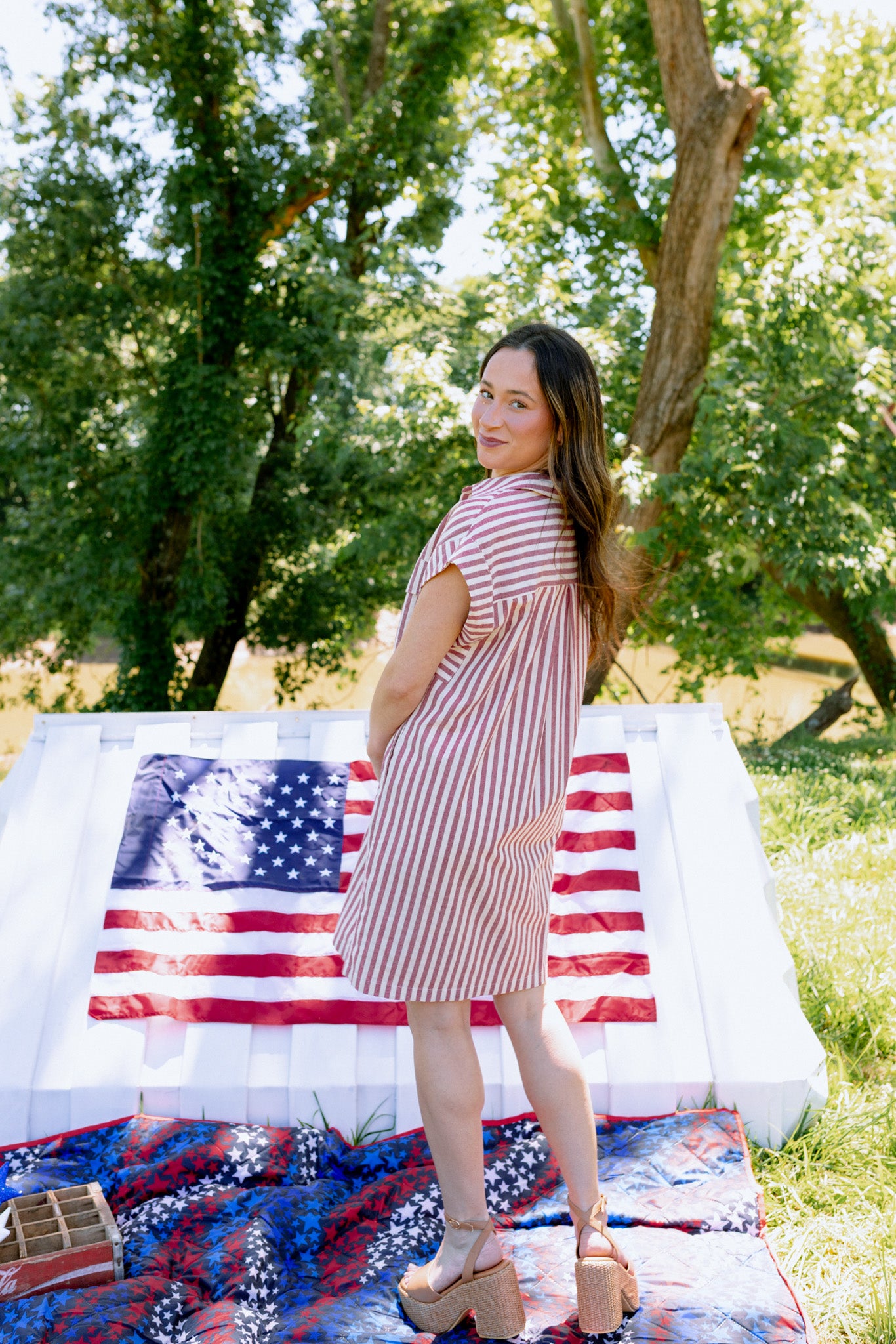 Simple Joys Red Stripe Dress  Dales Clothing Inc