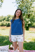 Good Luck Babes Denim Top