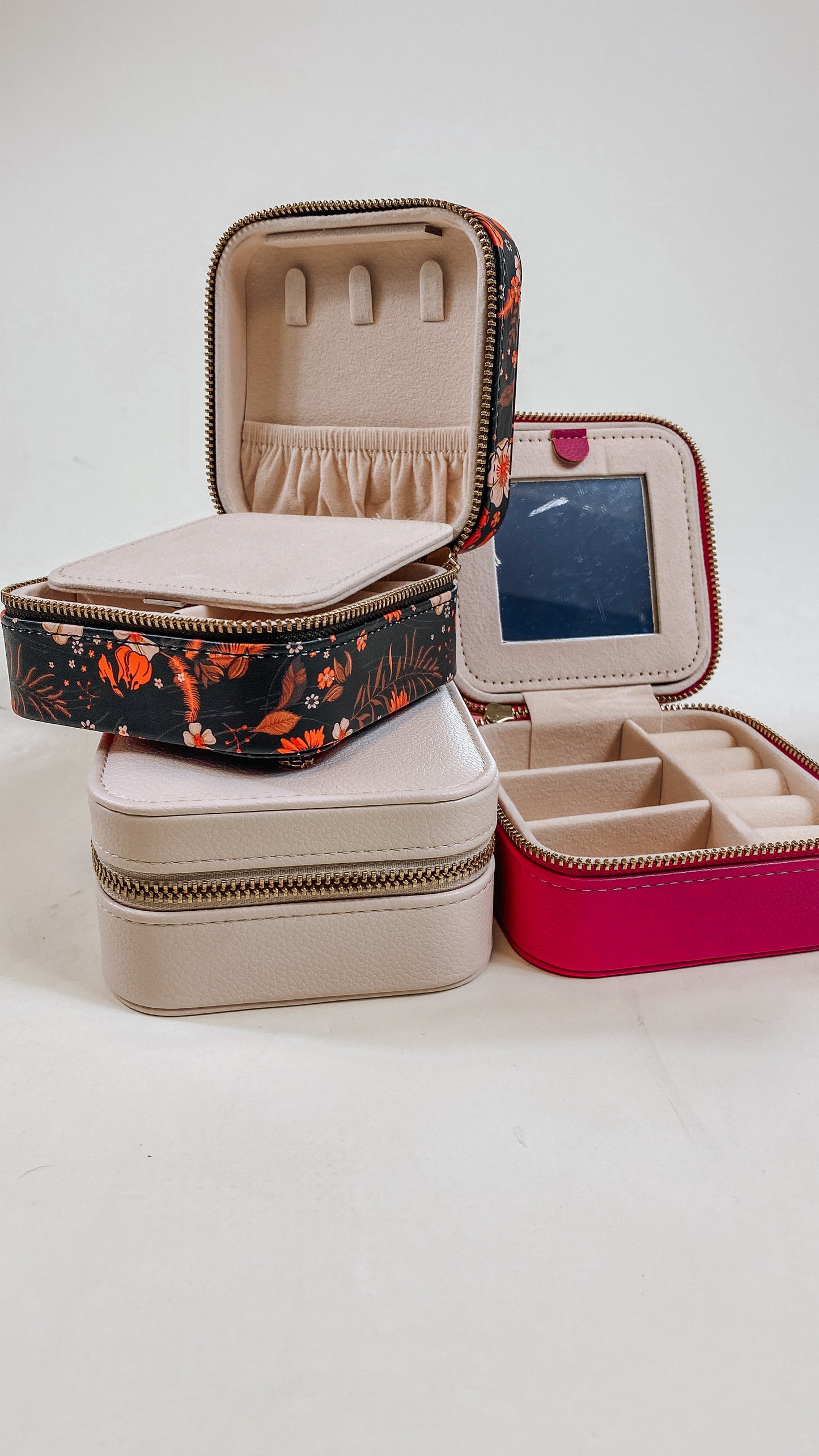 Leather Jewelry Case - 3 Colors