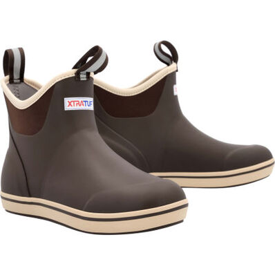Men's 6 inch Ankle Deck Boot- Chocolate Tan