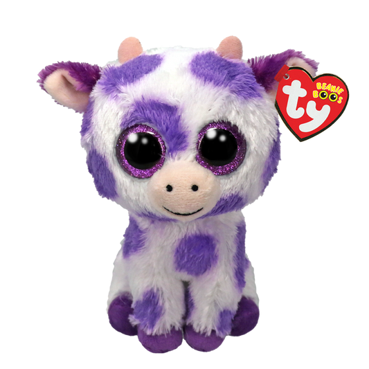 Beanie Baby Purple Spotted Cow- Ethel