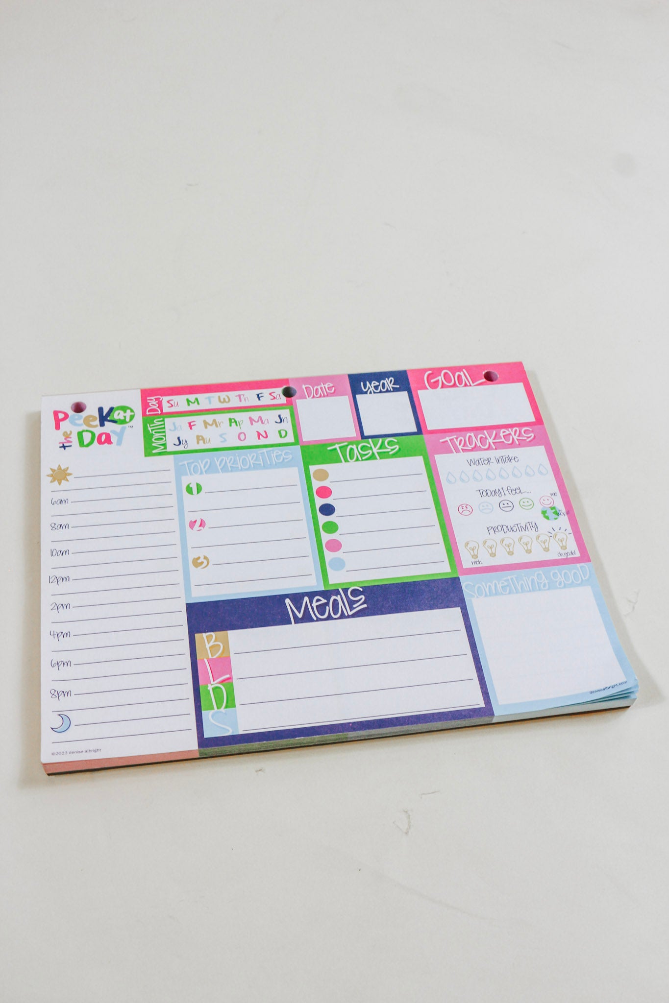 Peek at the Day™ Daily Planner Pad