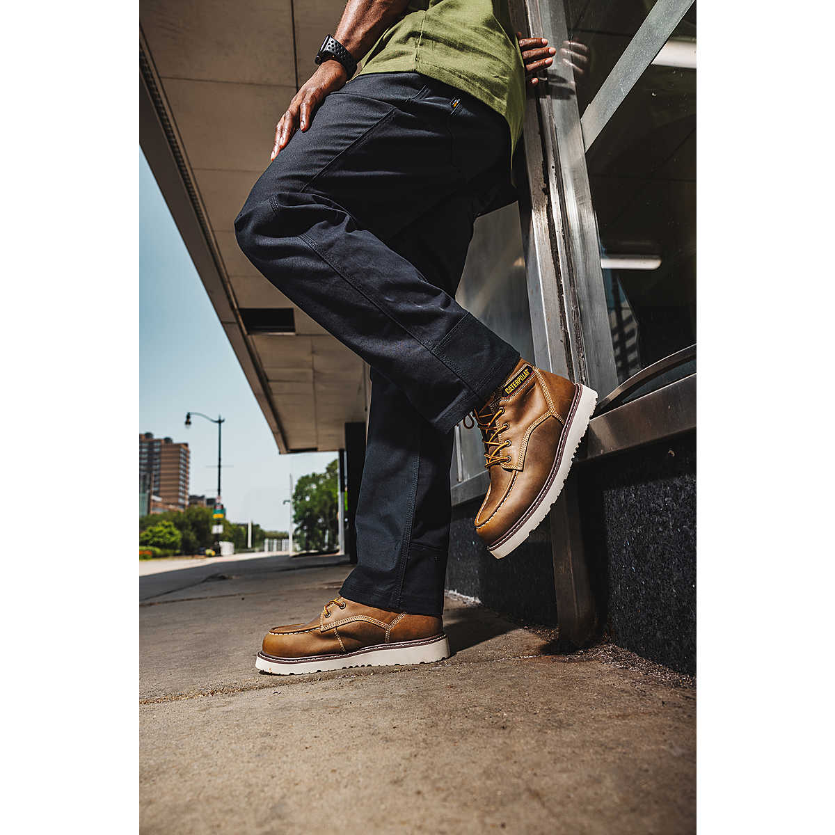 Cat Men's Reclaimer Wedge Waterproof Pyramid Work Boot