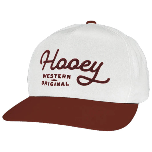 Hooey OG White & Maroon 5-Panel Hat