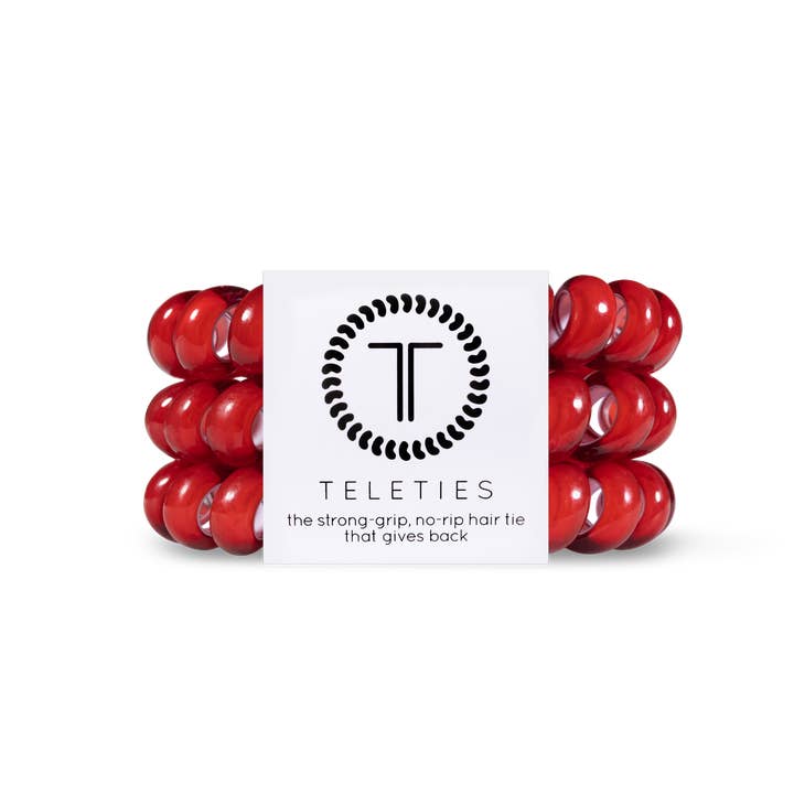 Large Scarlet Red Hair Ties