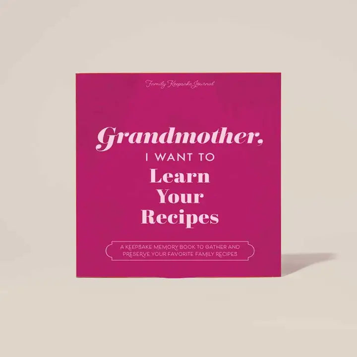 Grandmother Learn Your Recipe Book