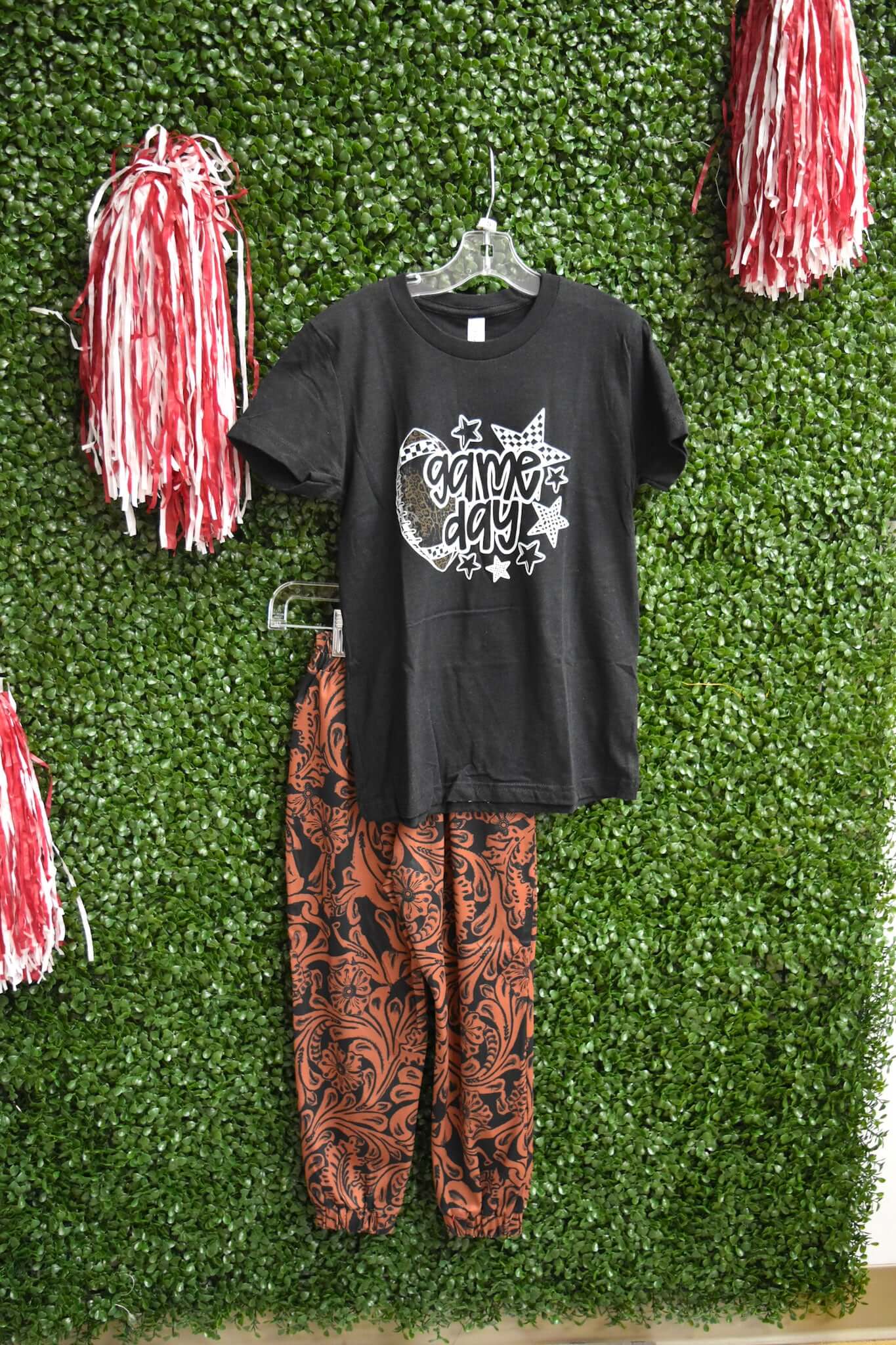 Girl's Country Road Rust Leather Joggers