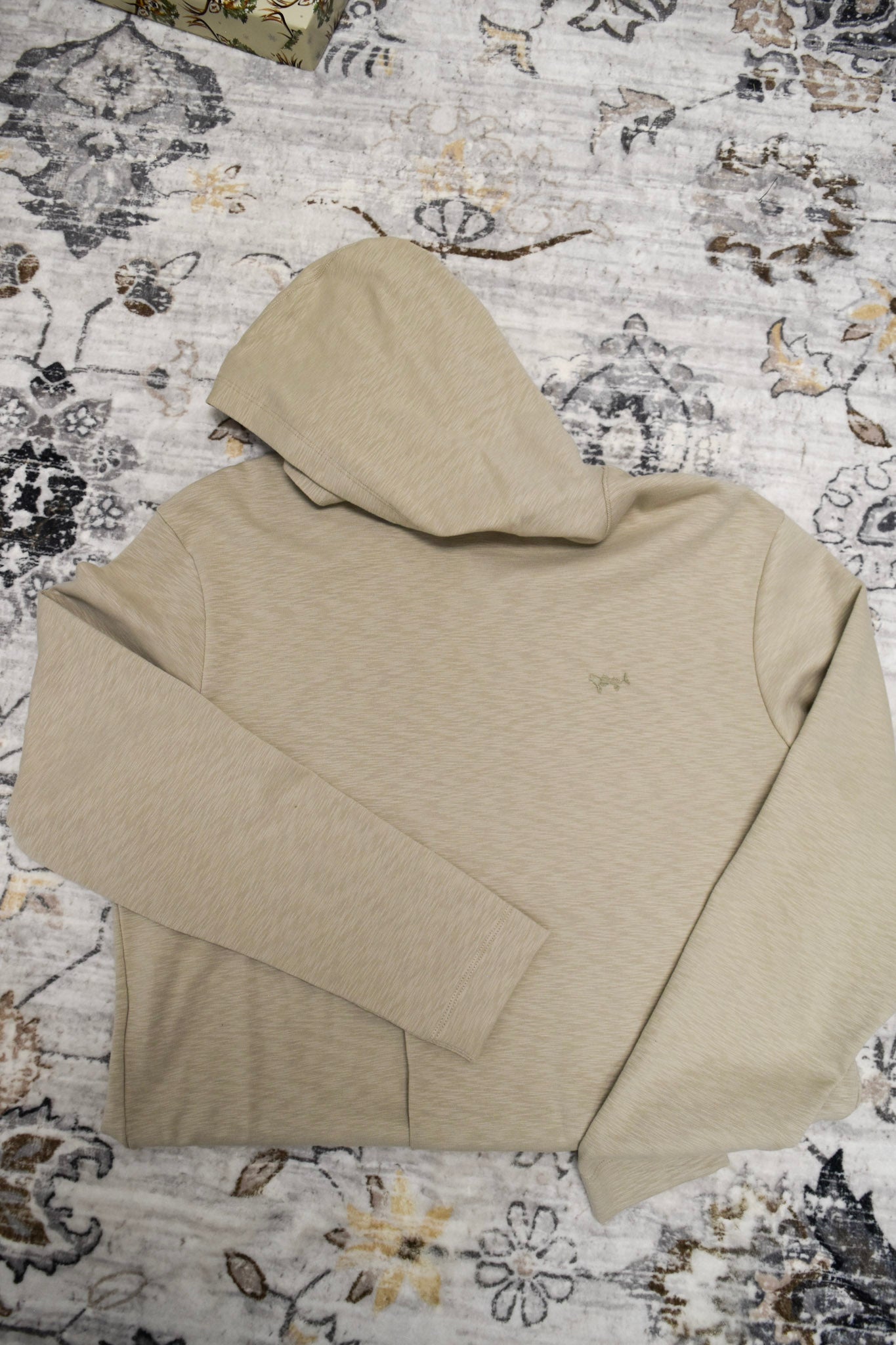 Coastal Cotton Men's Beige Slub Hoodie