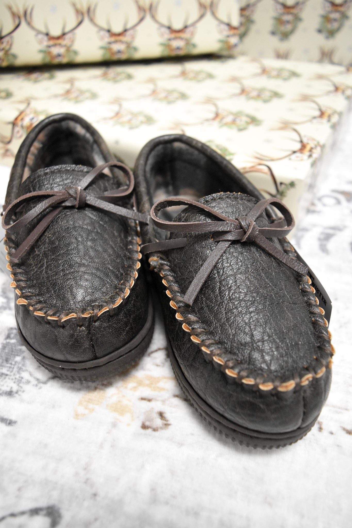 Twister Kids Jason Brown Moccasin Slipper