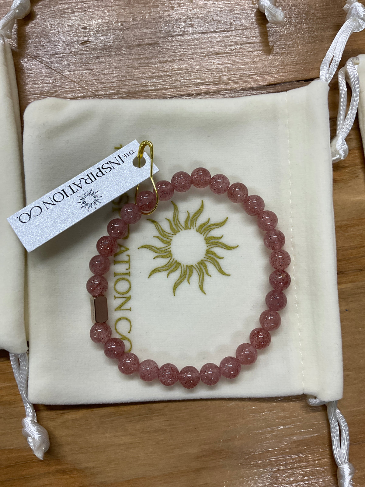The Inspiration Company Genuine Stone Accent Bracelet | 6 Colors