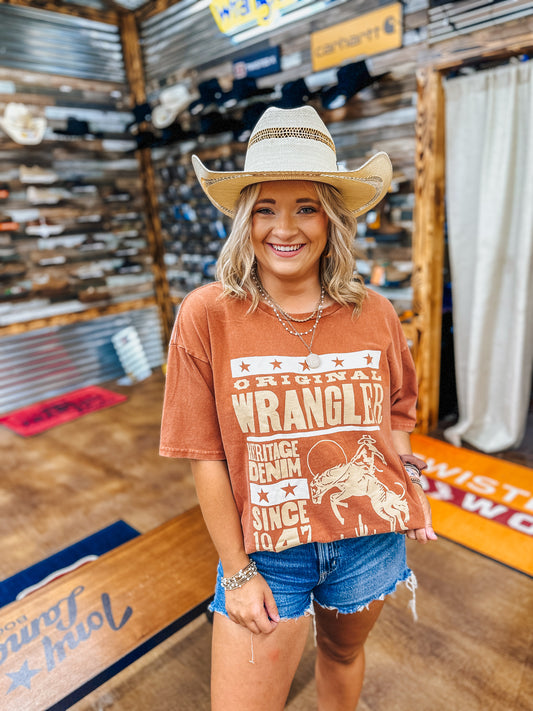 Women's Wrangler Western Graphic Oversized Tee