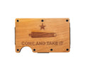 3D Mens Come and Take It Natural Money Clip