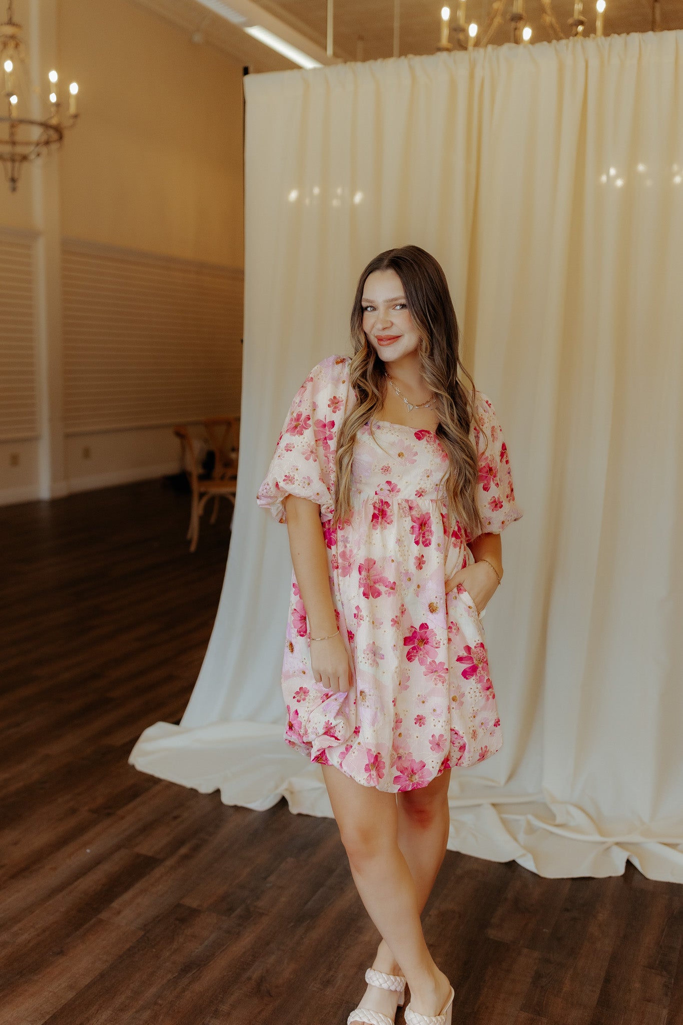 Babe In A Bloom Pink Floral Dress