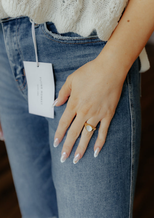 Gold Iridescent Ring