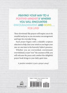 Praying Your Way to a Positive Mindset journal, back cover on white
