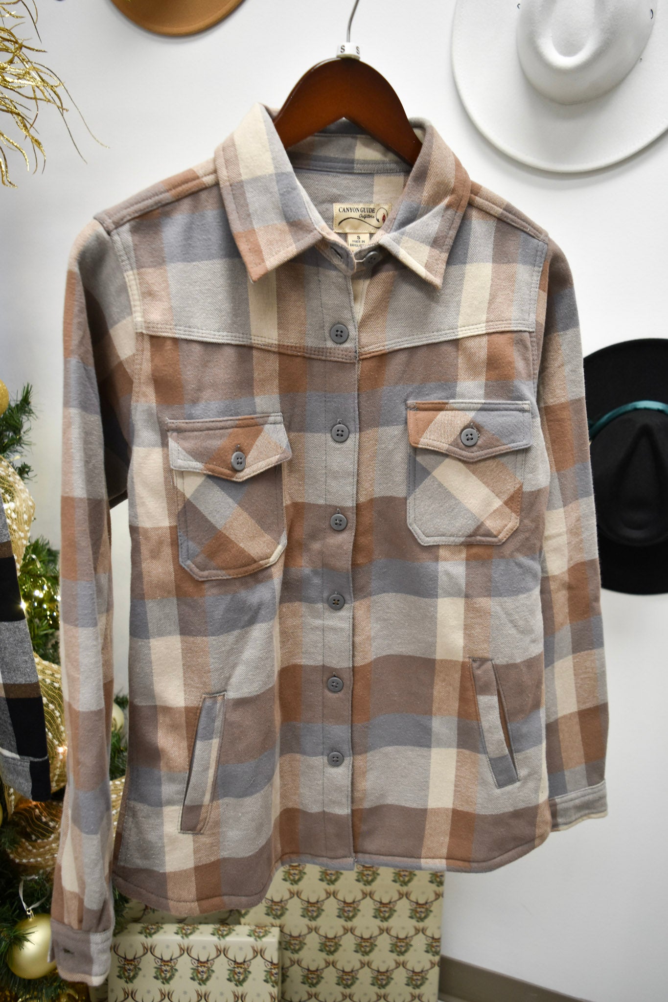 Mens Plaid Shirt Jacket