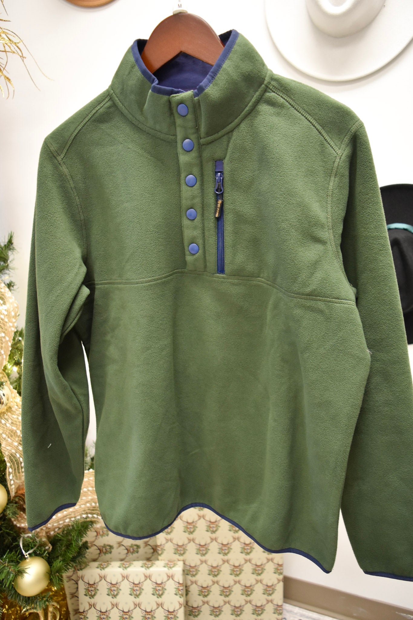 FX Fusion Men's Mock Fleece 1 and 4 Snap Pullover