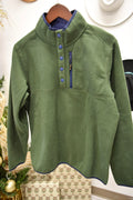 FX Fusion Men's Mock Fleece 1 and 4 Snap Pullover