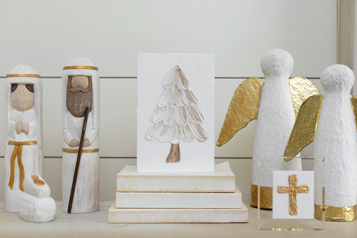 Nativity Carved Sitters Set