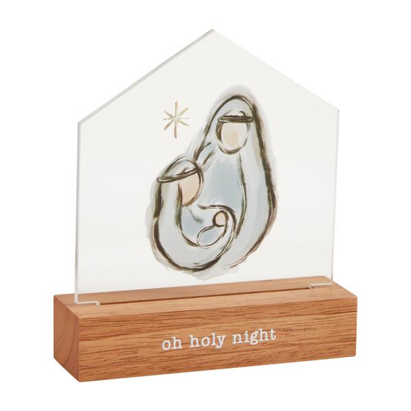 Holy Family Light-Up Plaque