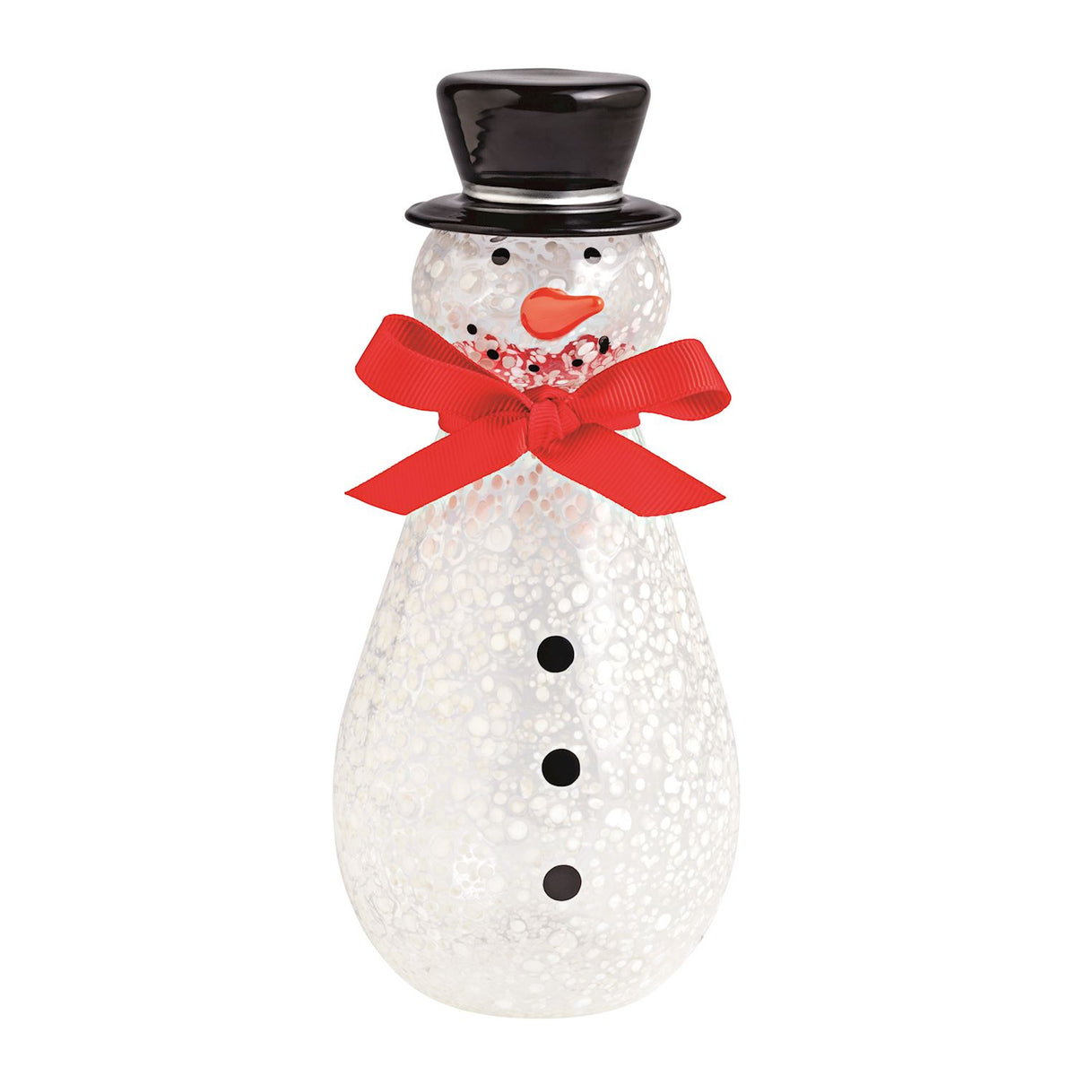 LG Glass Snowman Sitter