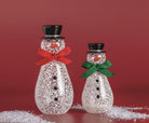 LG Glass Snowman Sitter