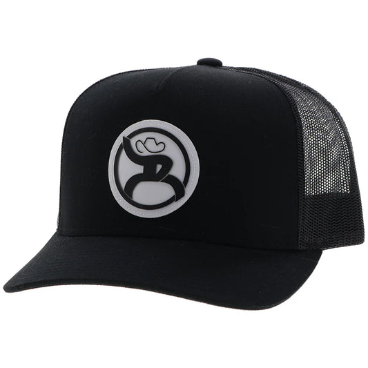 Hooey Youth Black Roughy 2.0 Circle Patch Hat