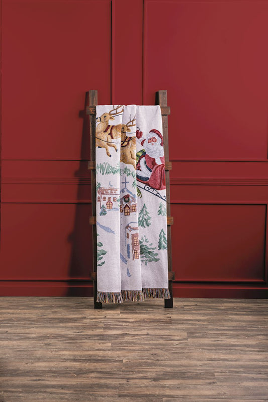 Classic Christmas Jacquard Blanket