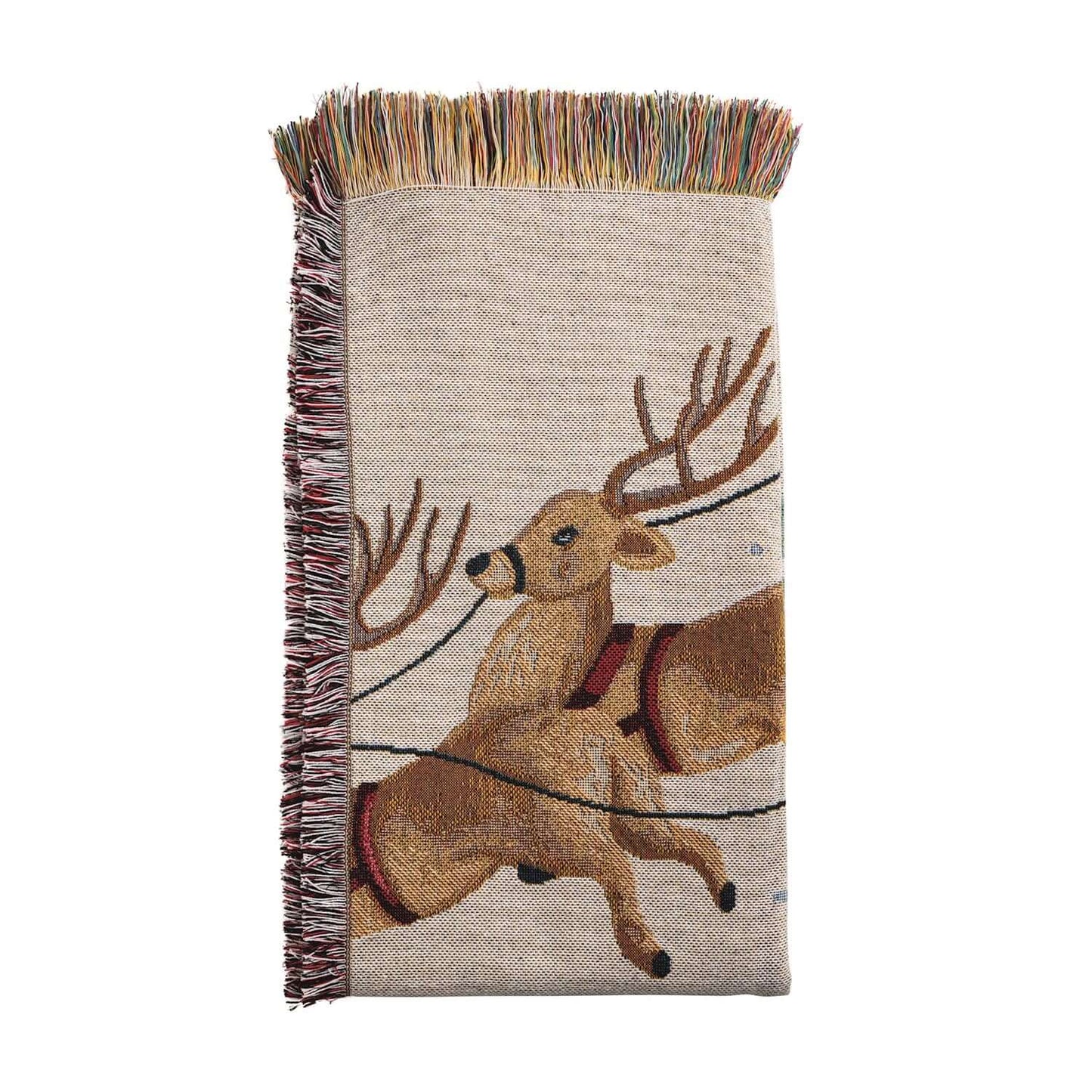 Classic Christmas Jacquard Blanket