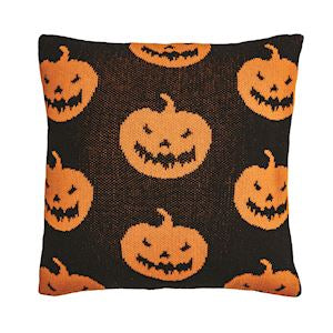 Mud Pie Pumpkin Halloween Knit Pillow