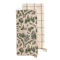 Green Christmas Towel 2pc Set